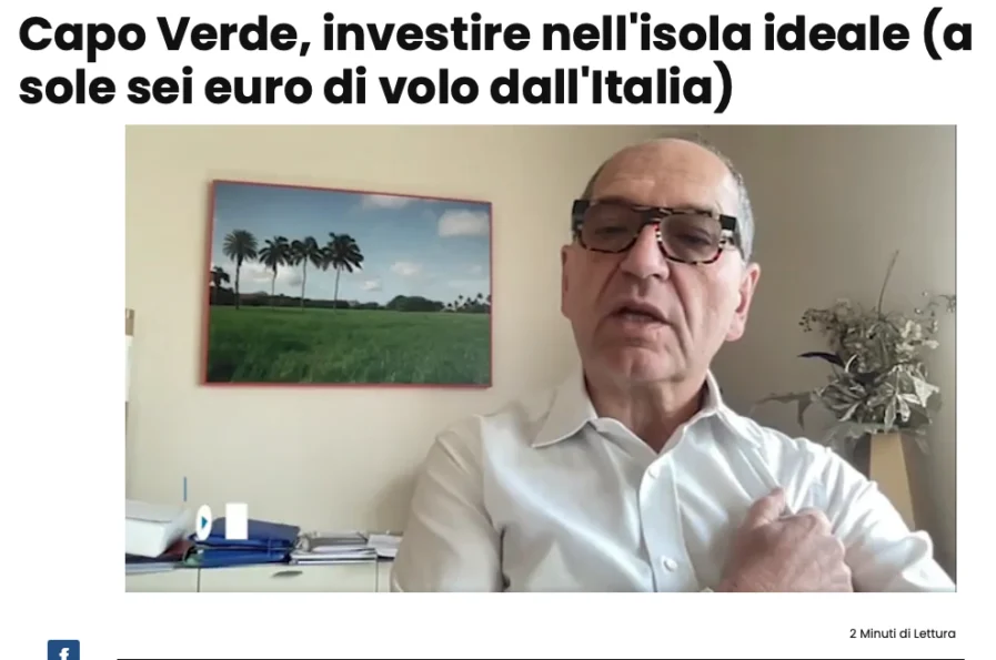 Intervista di Rampini al Messaggero: Capo Verde, investire nell’isola ideale