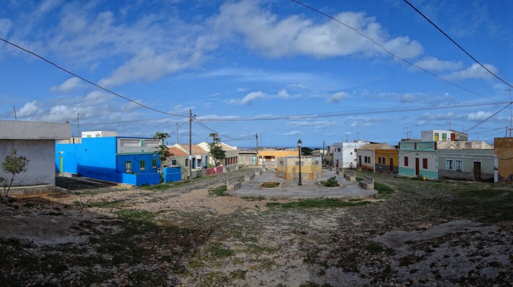 La piazza del villaggio di Bofareira