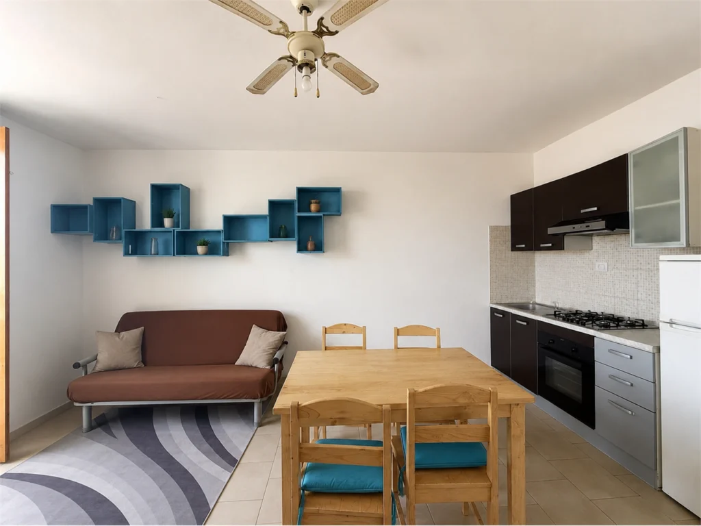 Spacious One-Bedroom Apartment with Covered Balcony and Partial Ocean View – Estrela do Mar, Sal Rei